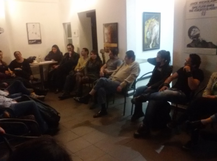 Encuentro histórico de tertulia en los inicios del Bogomunch. Fuente / Fotografía: BDSM.Info (Portal gestionado por el Sr. Burzmali).